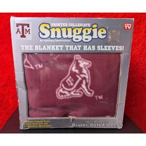 NWT Licensed Texas Aggies ATM Reveille Dog Fleece Snuggie Adult Maroon White